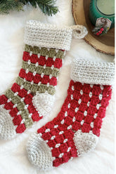 Heirloom Farmhouse Christmas Stocking (Crochet)