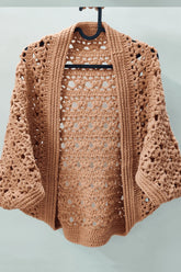 Pumpkin Pie Cocoon Shrug (Crochet)