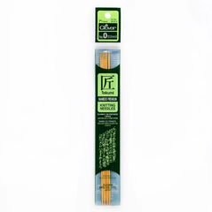 Clover Bamboo Needles Double Pointed 7" (Sizes 0 to 15)
