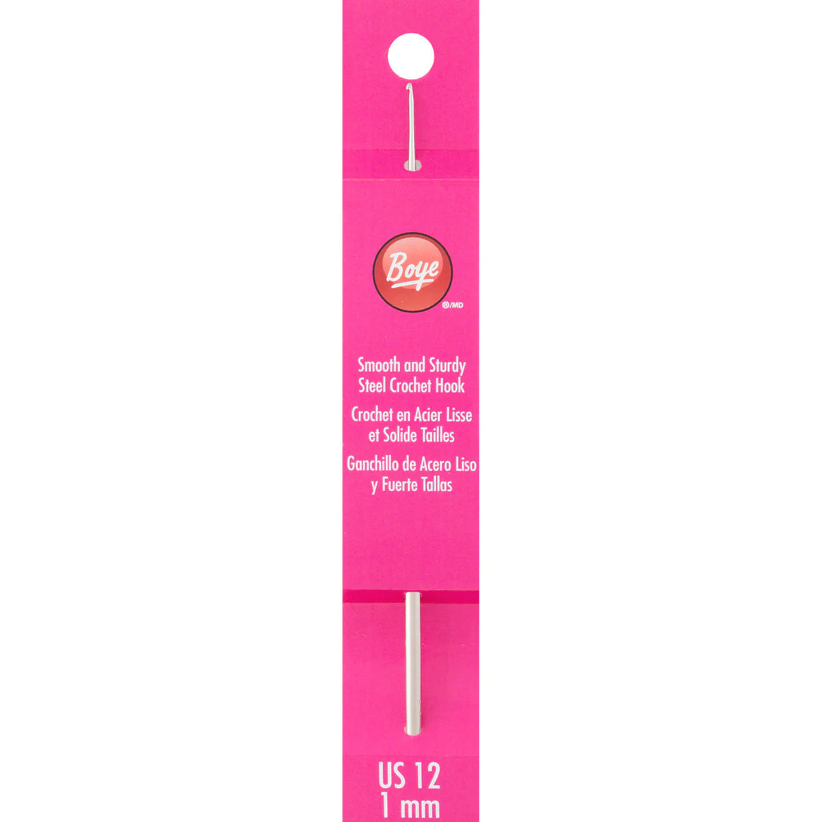 Boye Steel Crochet Hook 5" (Size 12)