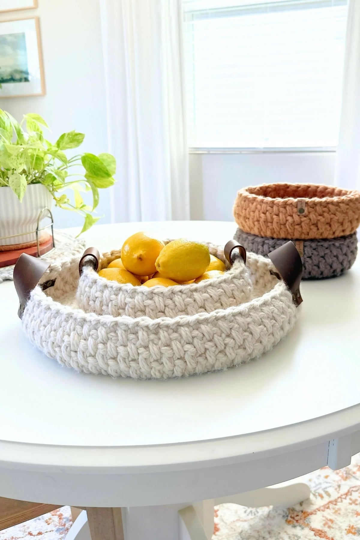 The Spike Stitch Basket & Tray (Crochet)