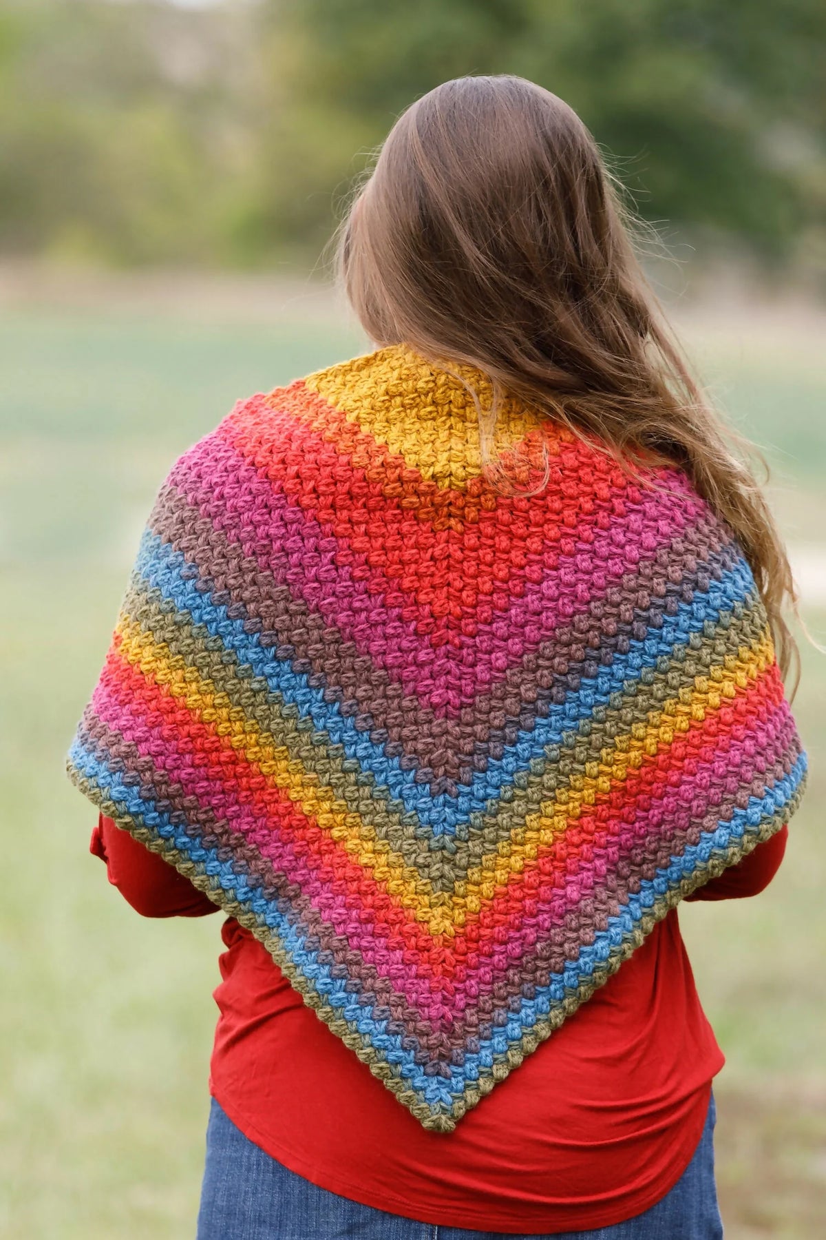 Mandala Pretty Puffs Scarf (Crochet)